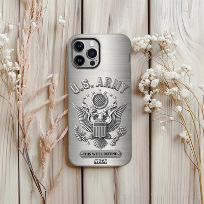 This We'll Defend - Personalized Veteran Full Print Phone Case