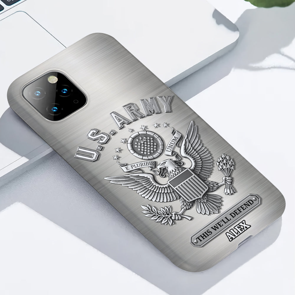 This We'll Defend - Personalized Veteran Full Print Phone Case