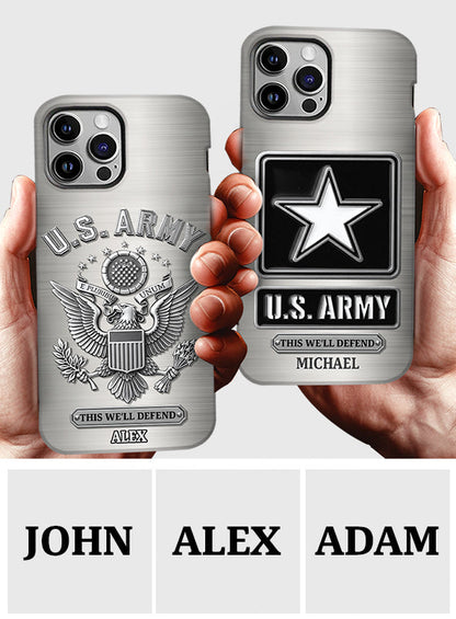 This We'll Defend - Personalized Veteran Full Print Phone Case