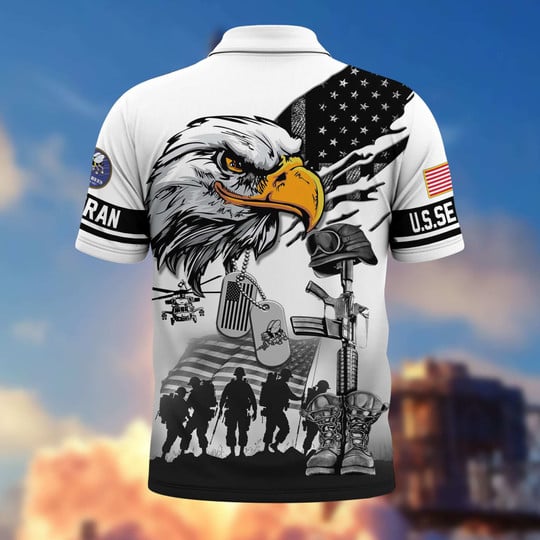 Proud Veteran - Personalized Veteran Polo Shirt