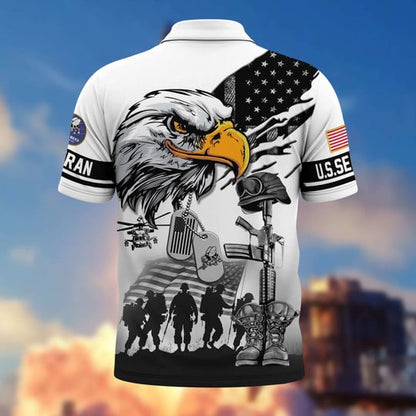 Proud Veteran - Personalized Veteran Polo Shirt