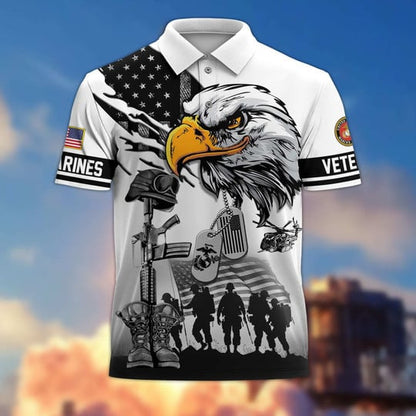 Proud Veteran - Personalized Veteran Polo Shirt
