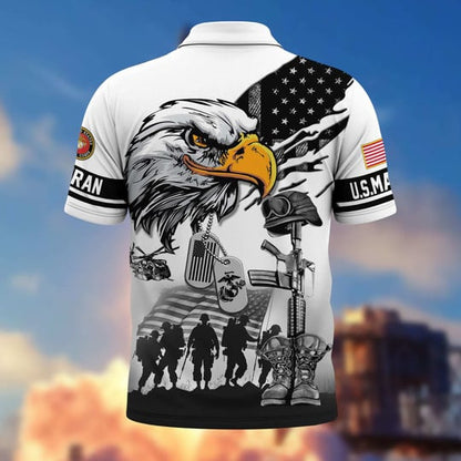 Proud Veteran - Personalized Veteran Polo Shirt