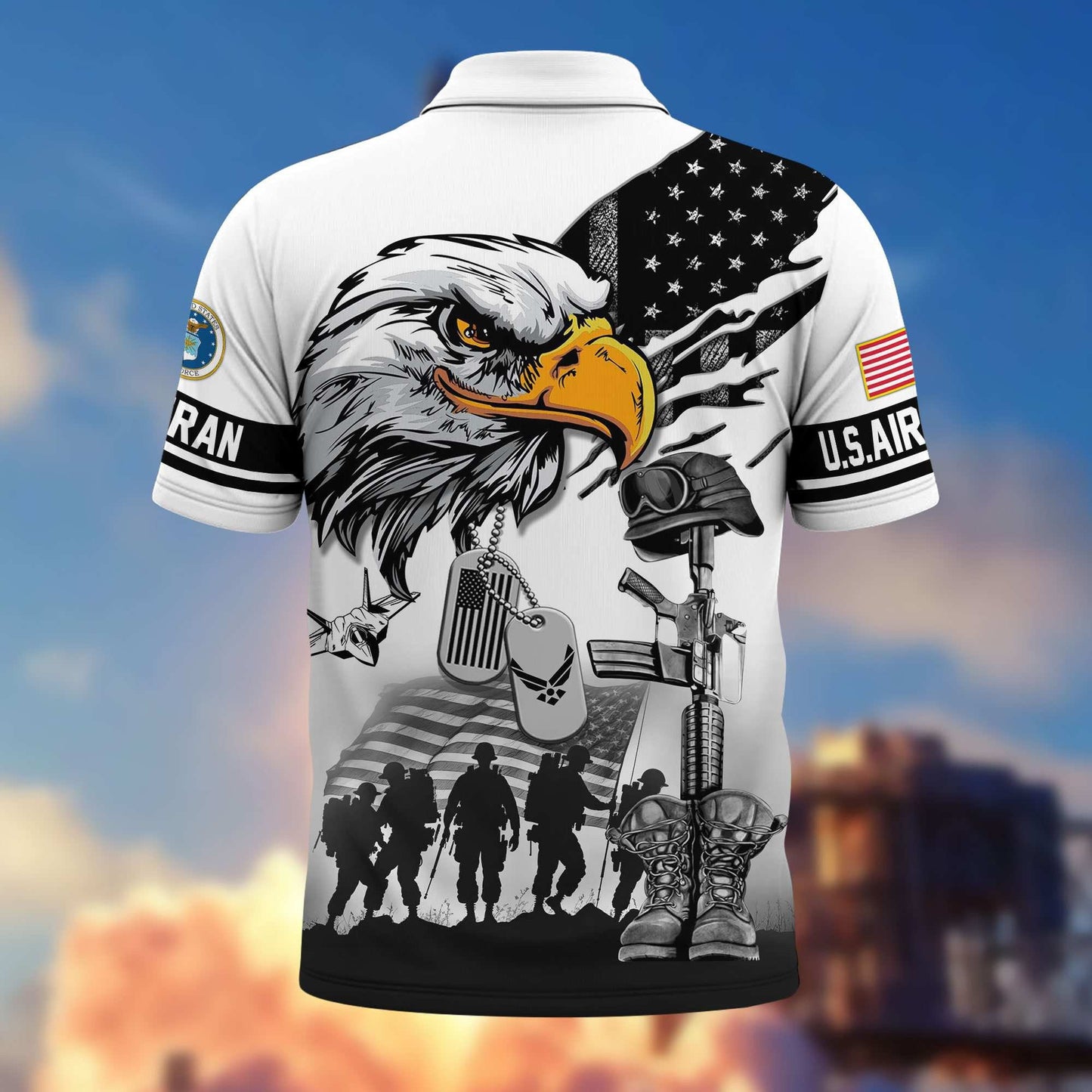 Proud Veteran - Personalized Veteran Polo Shirt