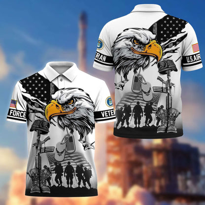 Proud Veteran - Personalized Veteran Polo Shirt