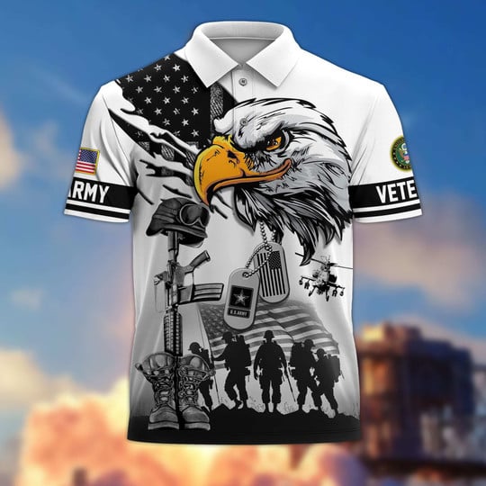 Proud Veteran - Personalized Veteran Polo Shirt