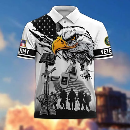 Proud Veteran - Personalized Veteran Polo Shirt