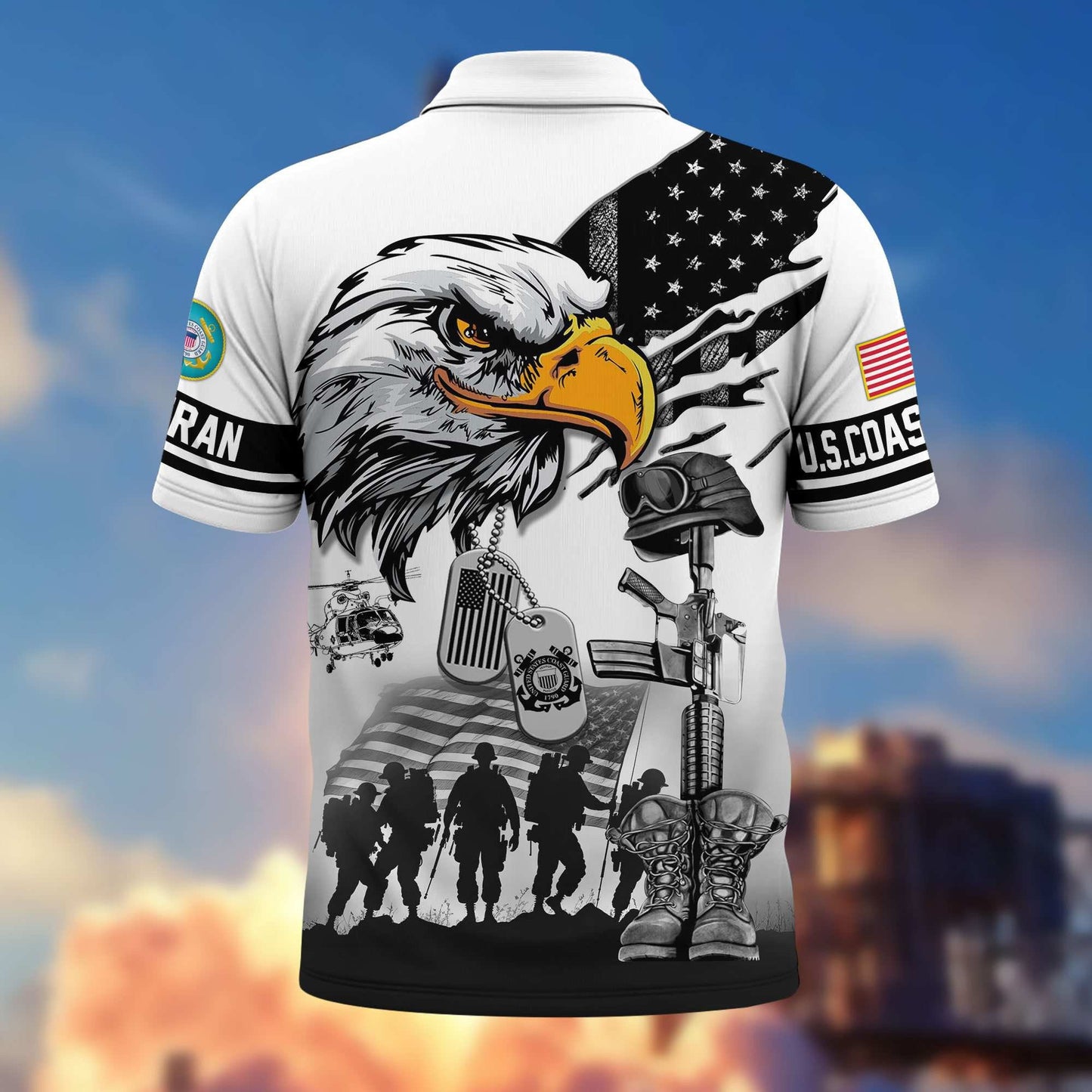 Proud Veteran - Personalized Veteran Polo Shirt