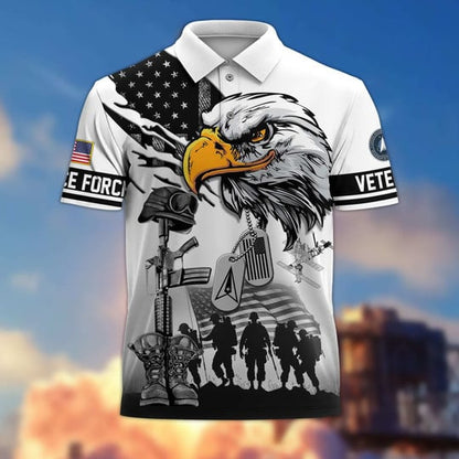 Proud Veteran - Personalized Veteran Polo Shirt