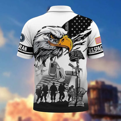 Proud Veteran - Personalized Veteran Polo Shirt