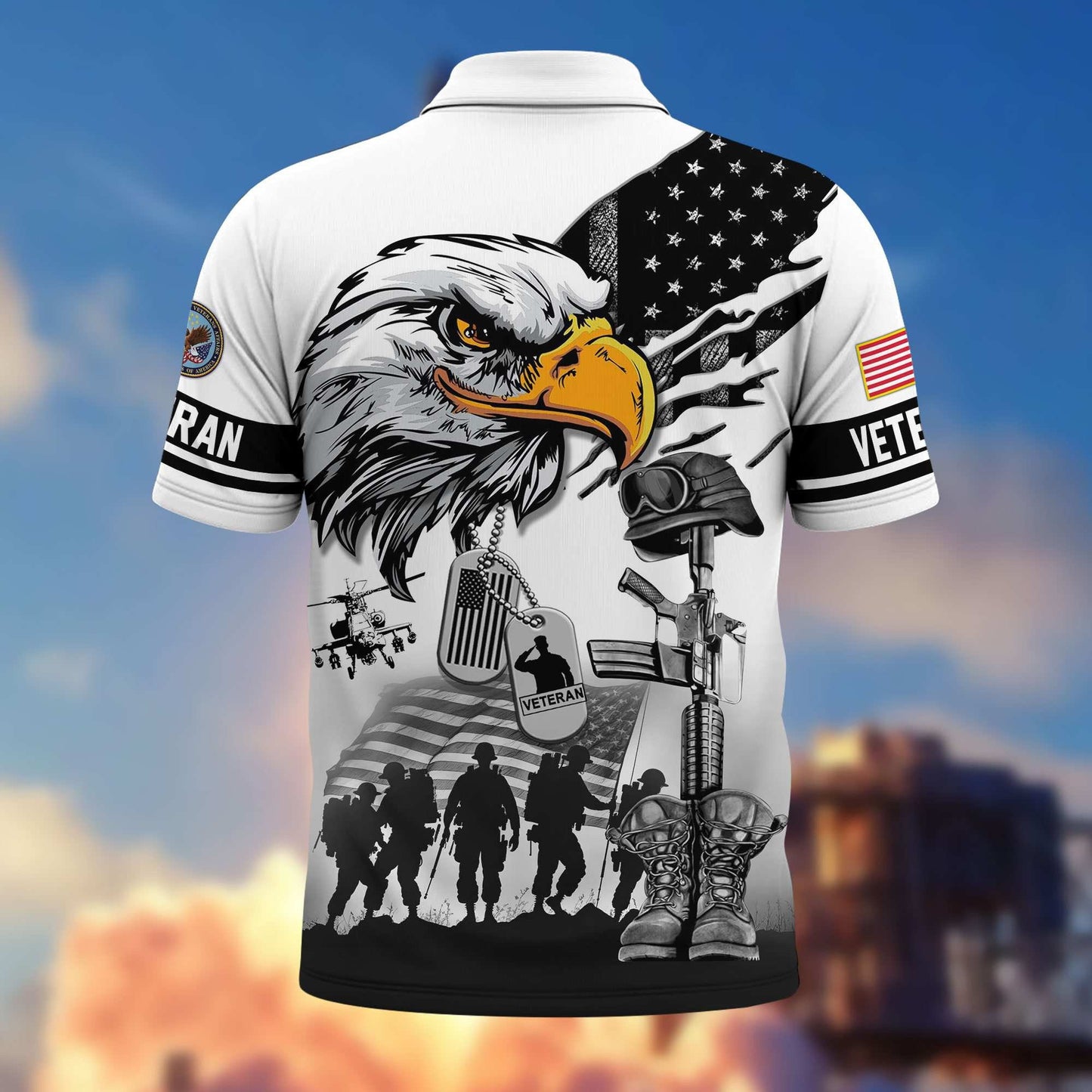 Proud Veteran - Personalized Veteran Polo Shirt