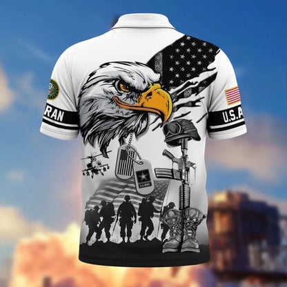 Proud Veteran - Personalized Veteran Polo Shirt