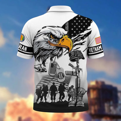 Proud Veteran - Personalized Veteran Polo Shirt