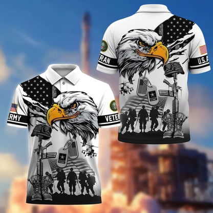 Proud Veteran - Personalized Veteran Polo Shirt