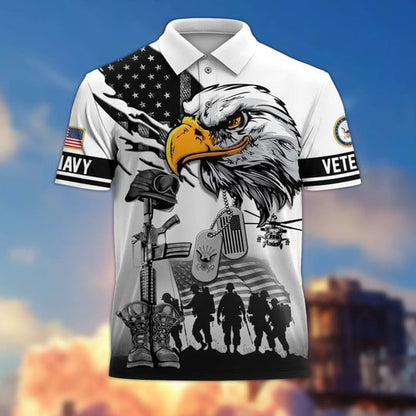 Proud Veteran - Personalized Veteran Polo Shirt