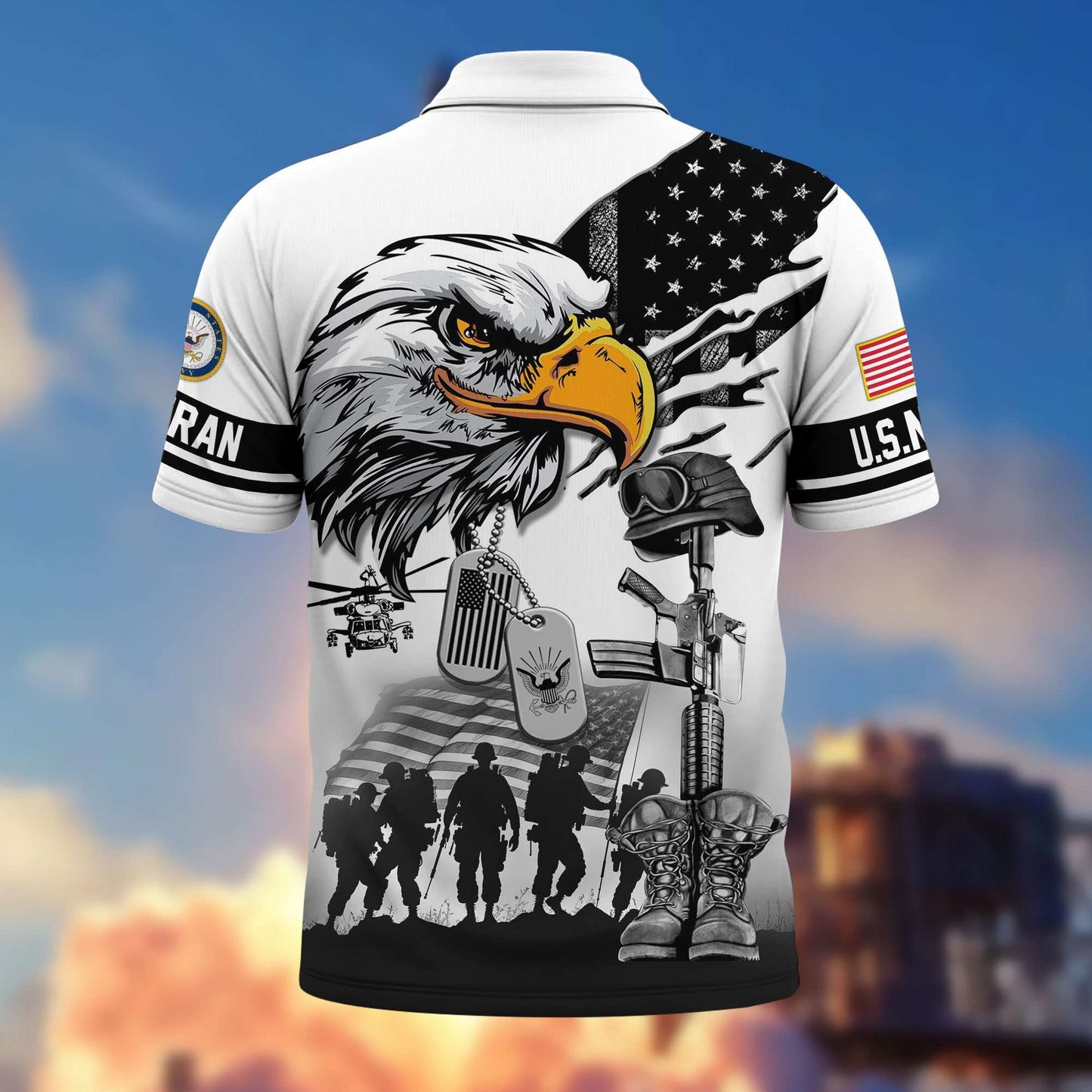 Proud Veteran - Personalized Veteran Polo Shirt