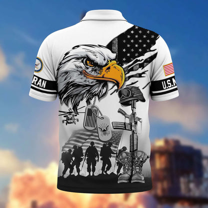 Proud Veteran - Personalized Veteran Polo Shirt