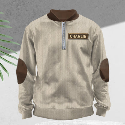 250th Anniversary Of The United States - Personalized Veteran Men Zip-Up Sweatshirt