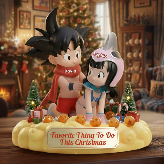 Favorite Thing To Do This Christmas - Personalized Seven Balls Custom Shaped Acrylic Plaque