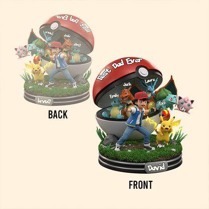 Best Dad Ever - Personalized Monster Trainer Custom Shaped Acrylic Plaque