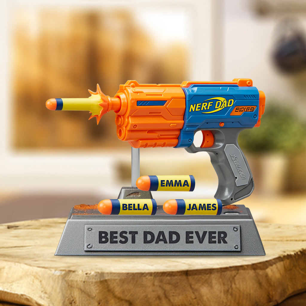Dad’s Victory Blaster - Personalized Father Custom Shaped Acrylic Plaque