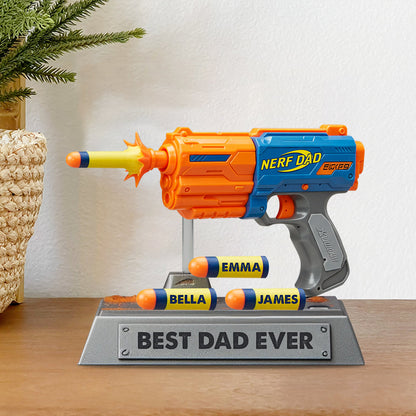 Dad’s Victory Blaster - Personalized Father Custom Shaped Acrylic Plaque
