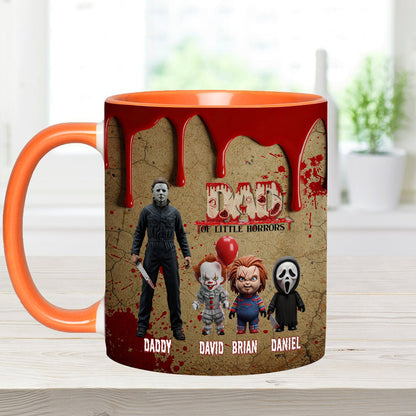 Daddy Of Little Horror - Personalized Accent Mug
