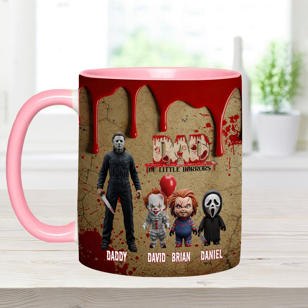 Daddy Of Little Horror - Personalized Accent Mug
