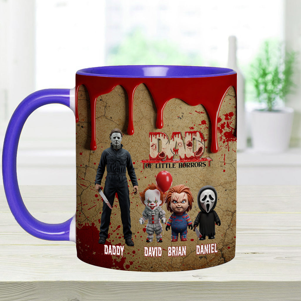 Daddy Of Little Horror - Personalized Accent Mug