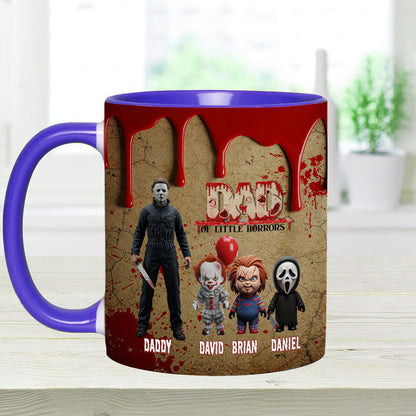 Daddy Of Little Horror - Personalized Accent Mug