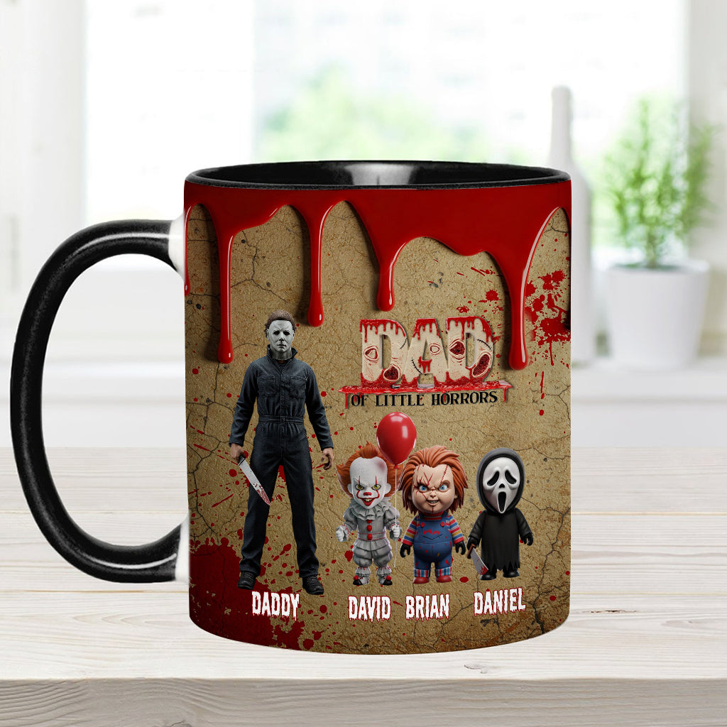 Daddy Of Little Horror - Personalized Accent Mug