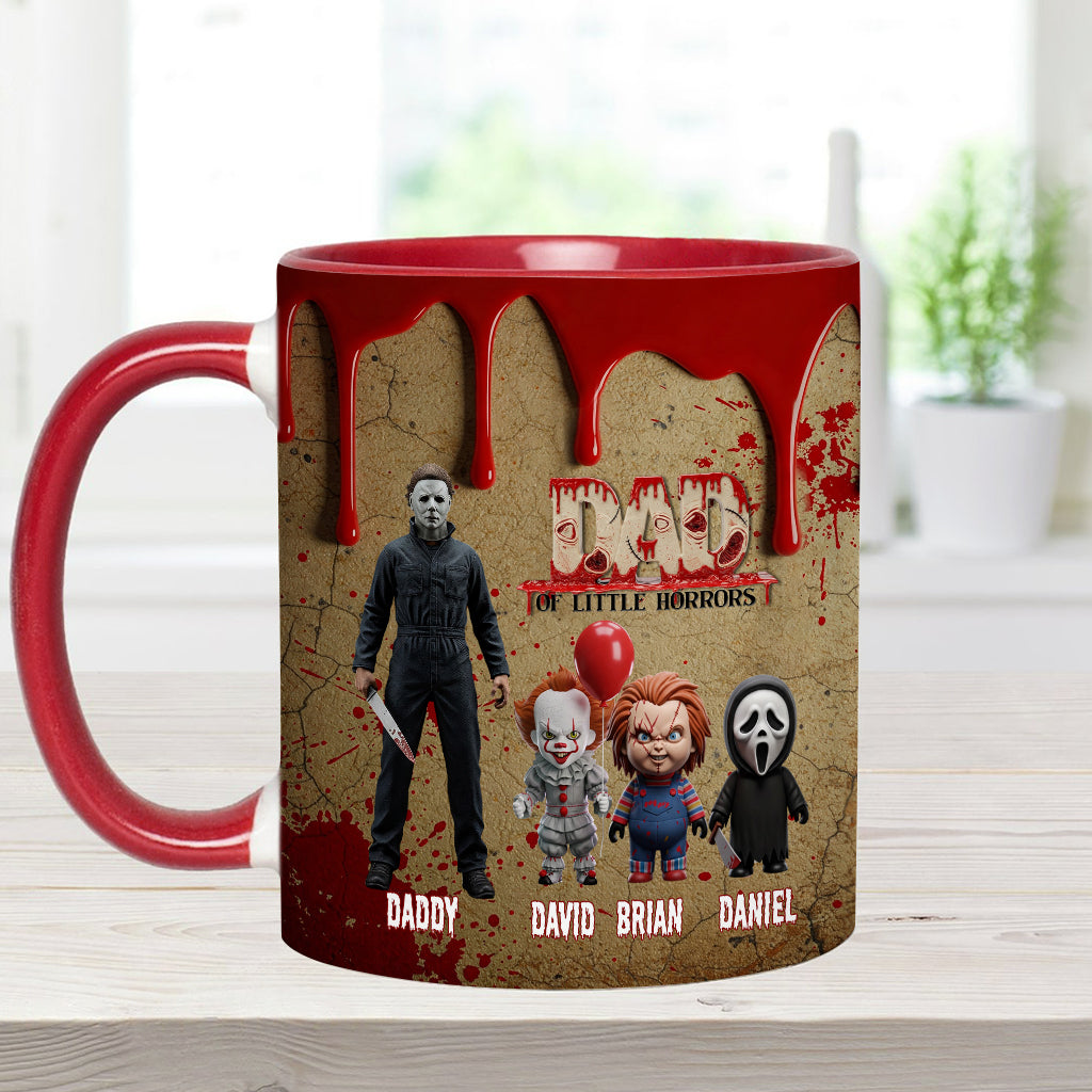 Daddy Of Little Horror - Personalized Accent Mug