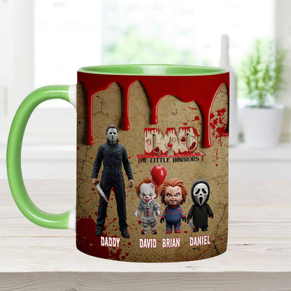 Daddy Of Little Horror - Personalized Accent Mug