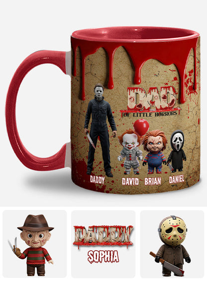 Daddy Of Little Horror - Personalized Accent Mug