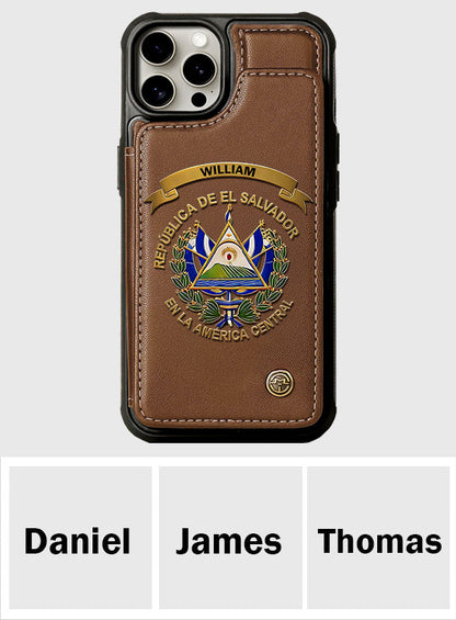 Proud El Salvador - Personalized Expats Wallet Phone Case