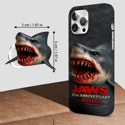 Scary Shark - Personalized Shark Full Print Phone Case