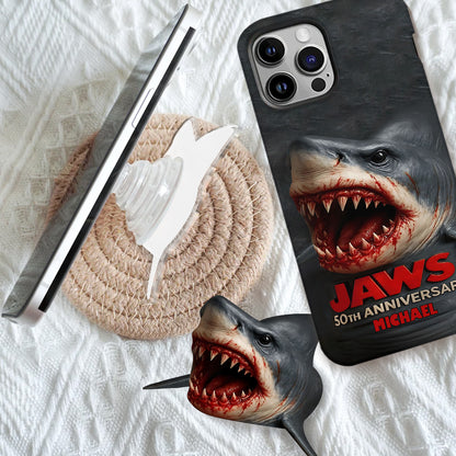 Scary Shark - Personalized Shark Full Print Phone Case
