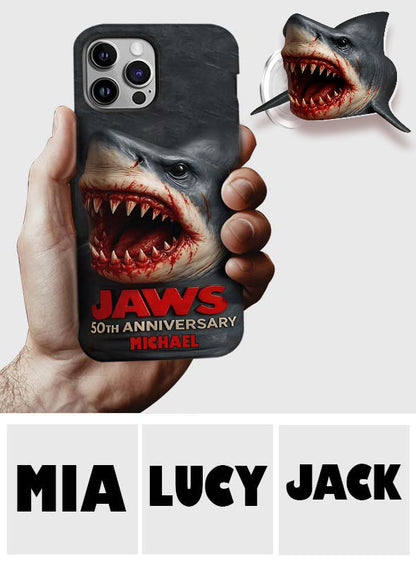 Scary Shark - Personalized Shark Full Print Phone Case