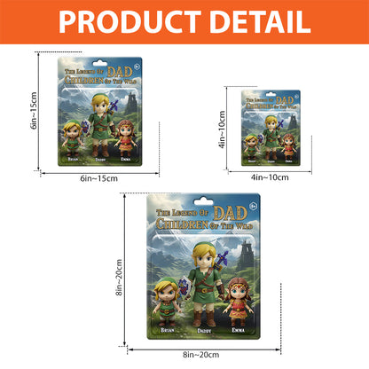 The Legend Of Dad - Personalized The Hero's Legend Custom Shaped Acrylic Plaque