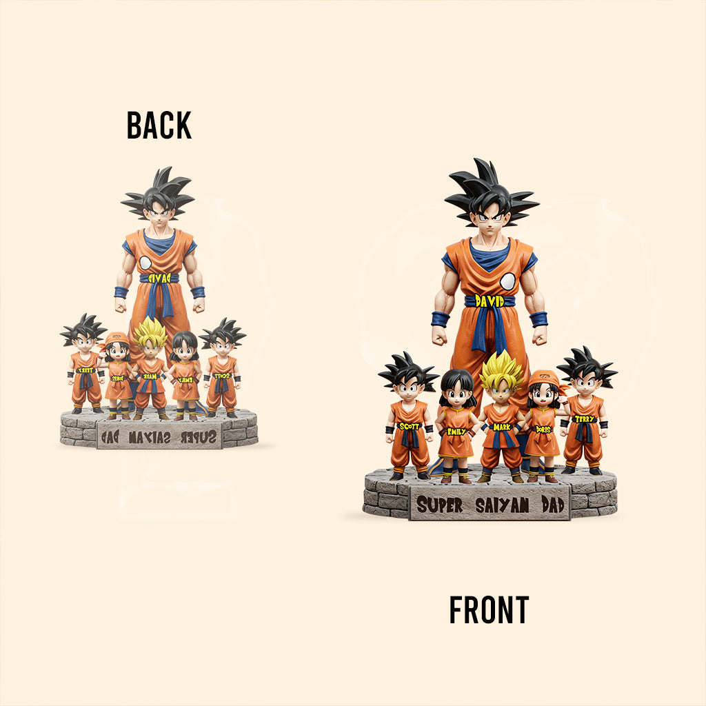 Strong Papa Christmas Gift for Dad - Personalized Seven Balls Custom Shaped Acrylic Plaque