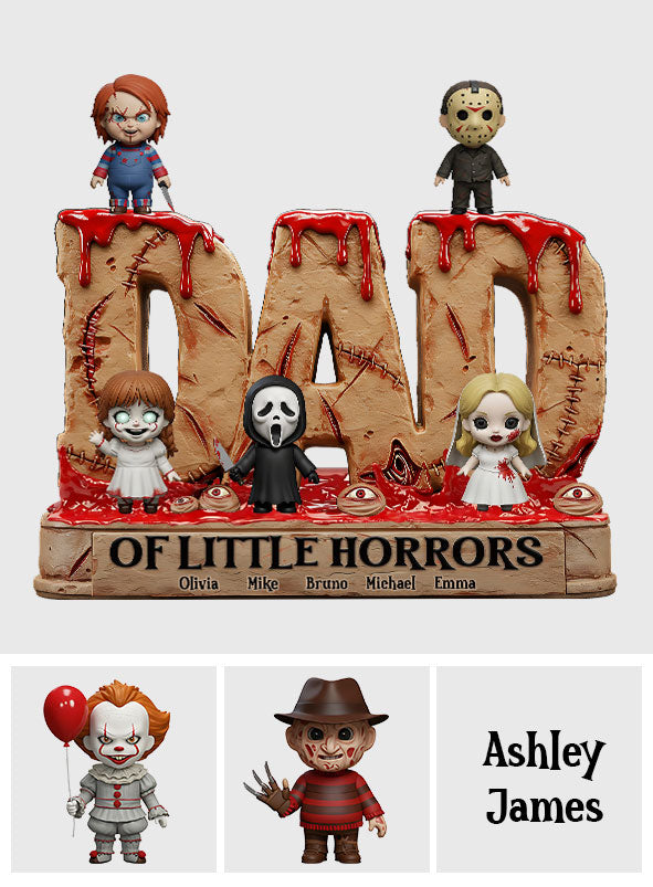 Dad of Little Horror - Personalized Father Custom Shaped Acrylic Plaque