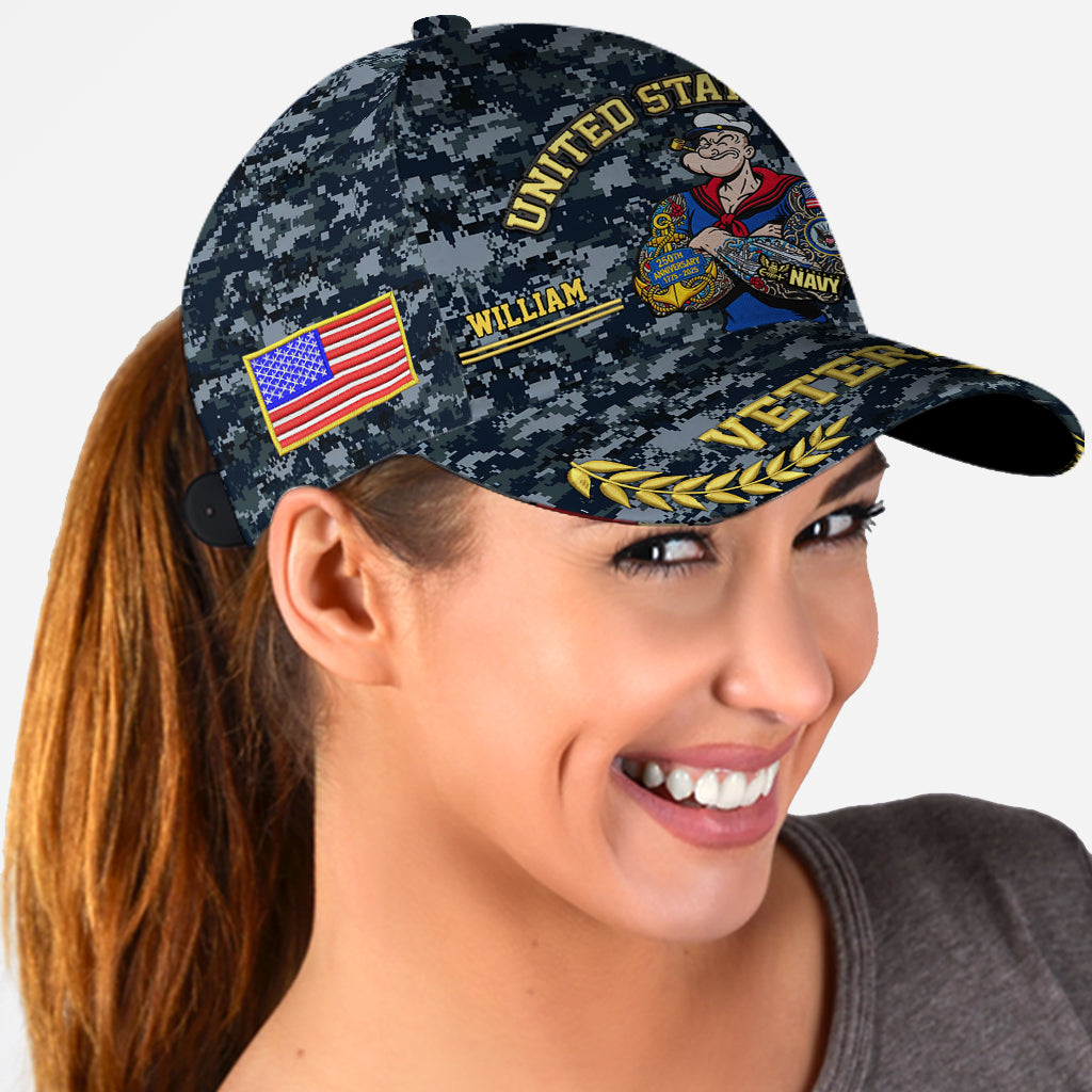 Proud Navy - Personalized Veteran Classic Cap