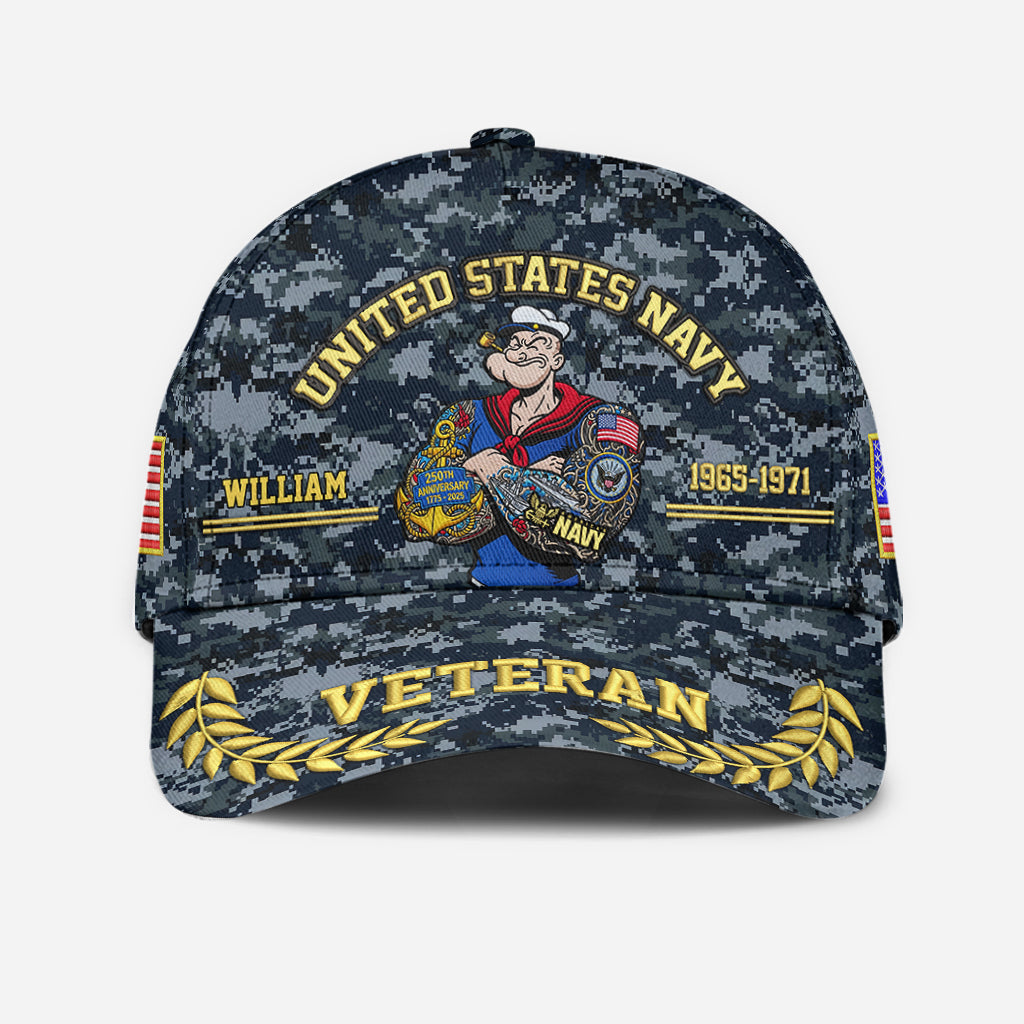 Proud Navy - Personalized Veteran Classic Cap