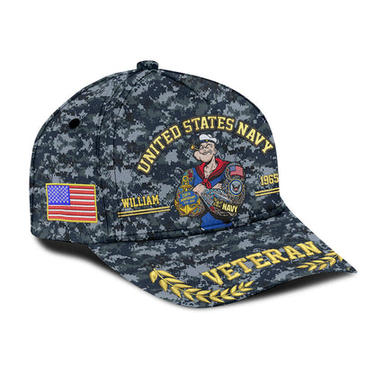 Proud Navy - Personalized Veteran Classic Cap