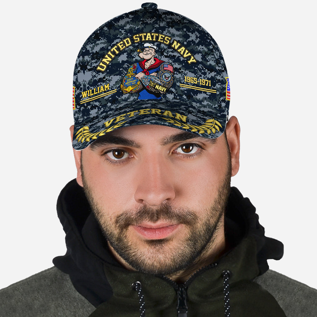 Proud Navy - Personalized Veteran Classic Cap