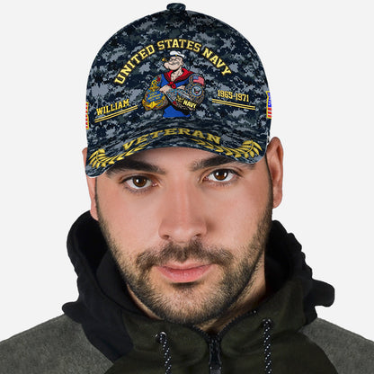 Proud Navy - Personalized Veteran Classic Cap