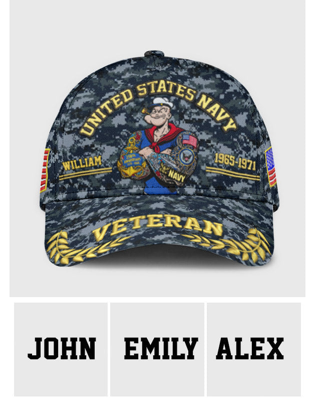Proud Navy - Personalized Veteran Classic Cap