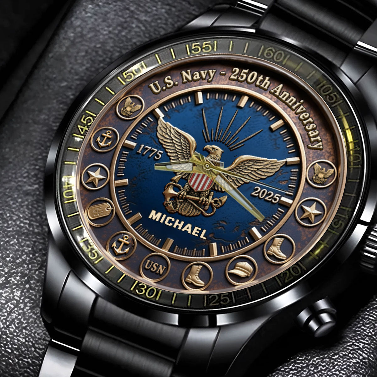250th Anniversary - Personalized Veteran Hand Watch