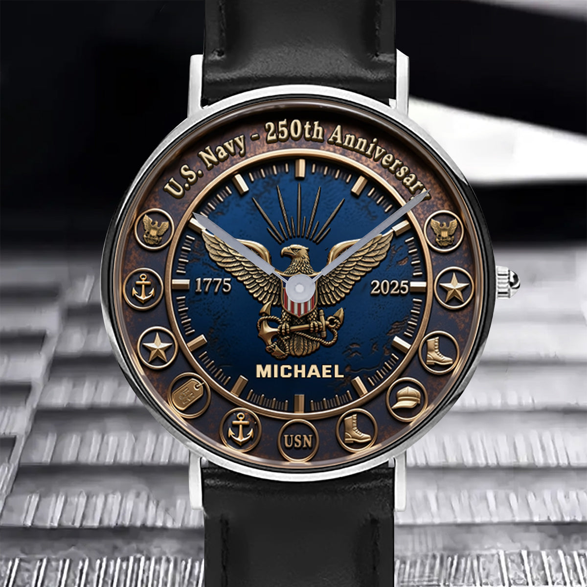 250th Anniversary - Personalized Veteran Hand Watch
