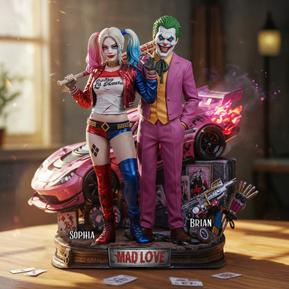 Mad Love - Personalized Couple Custom Shaped Acrylic Plaque